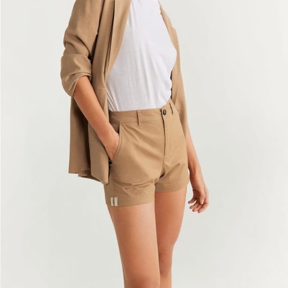 Mango Women’s Khaki Chino Shorts